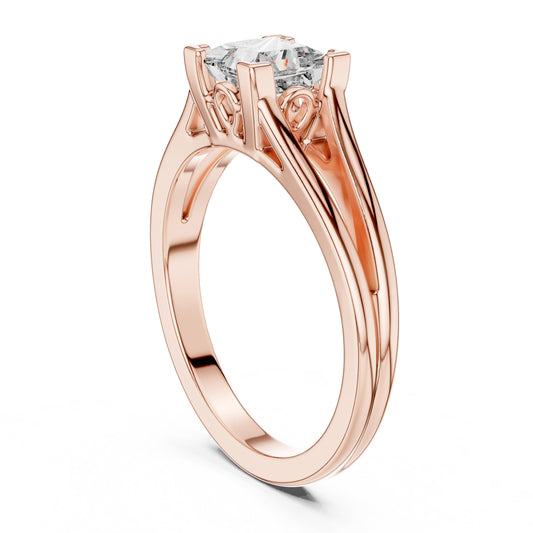 Round Solitaire Lab Grown Diamond Ring