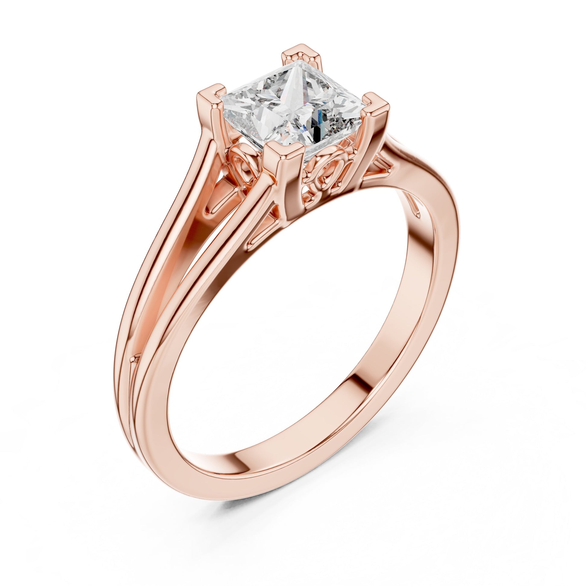 Round Solitaire Lab Grown Diamond Ring