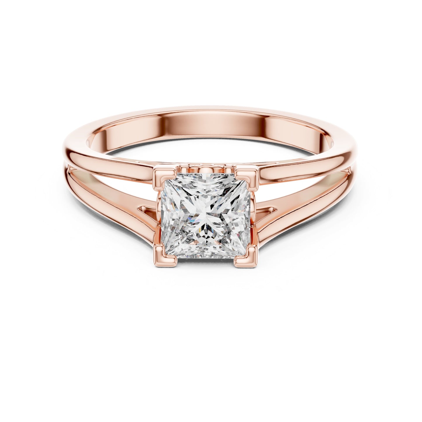 Round Solitaire Lab Grown Diamond Ring