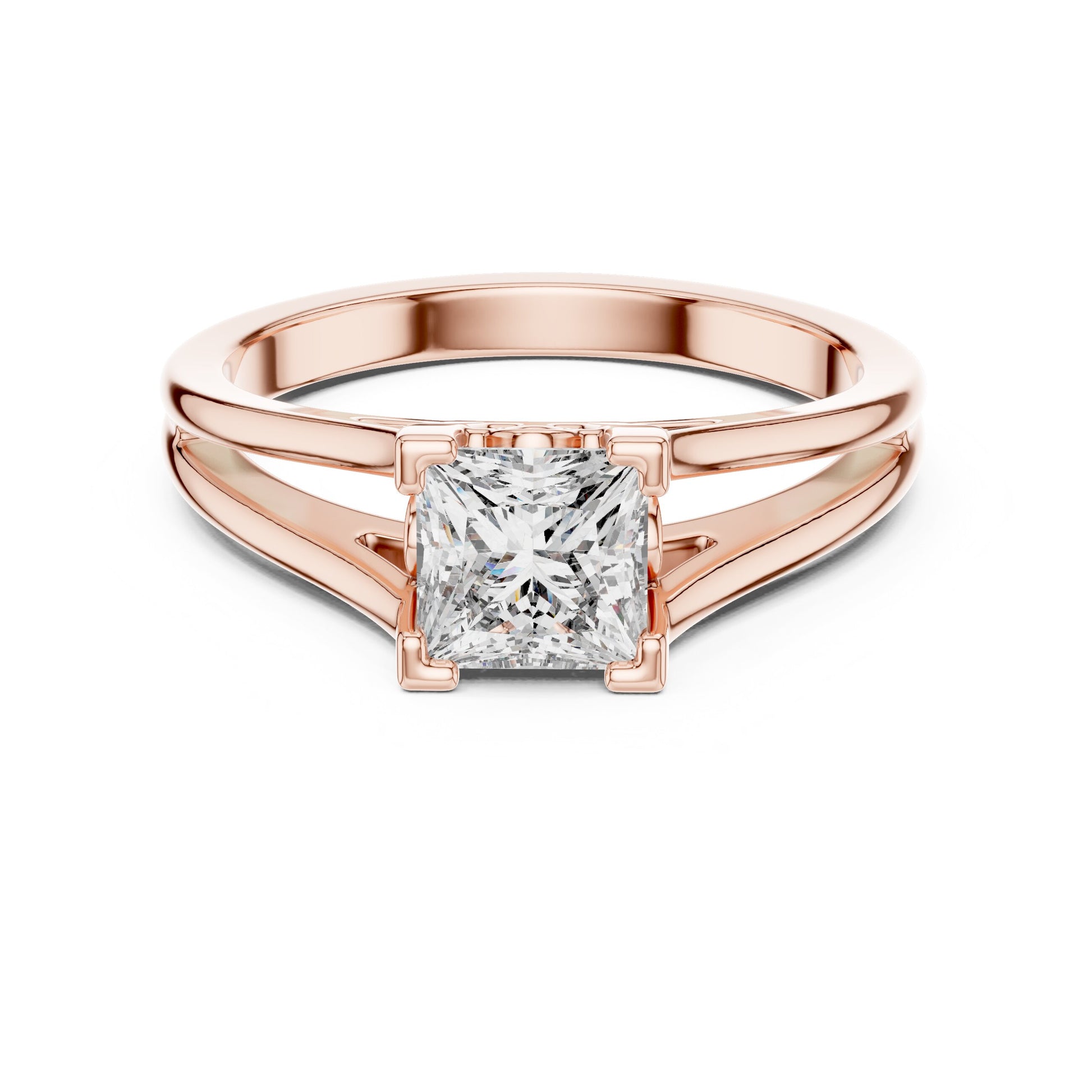 Round Solitaire Lab Grown Diamond Ring