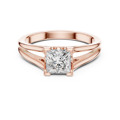Round Solitaire Lab Grown Diamond Ring