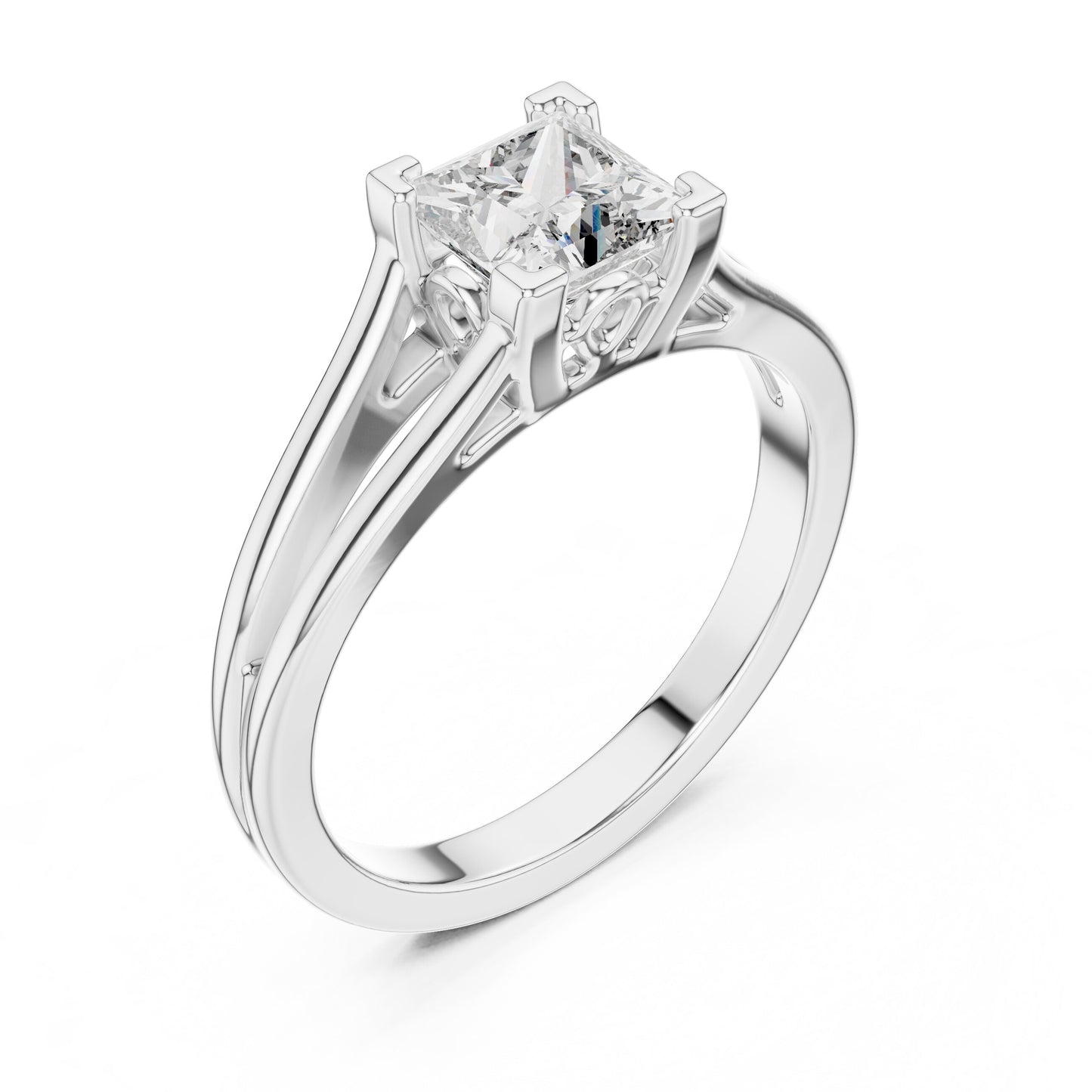 Round Solitaire Lab Grown Diamond Ring