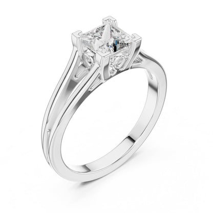 Round Solitaire Lab Grown Diamond Ring