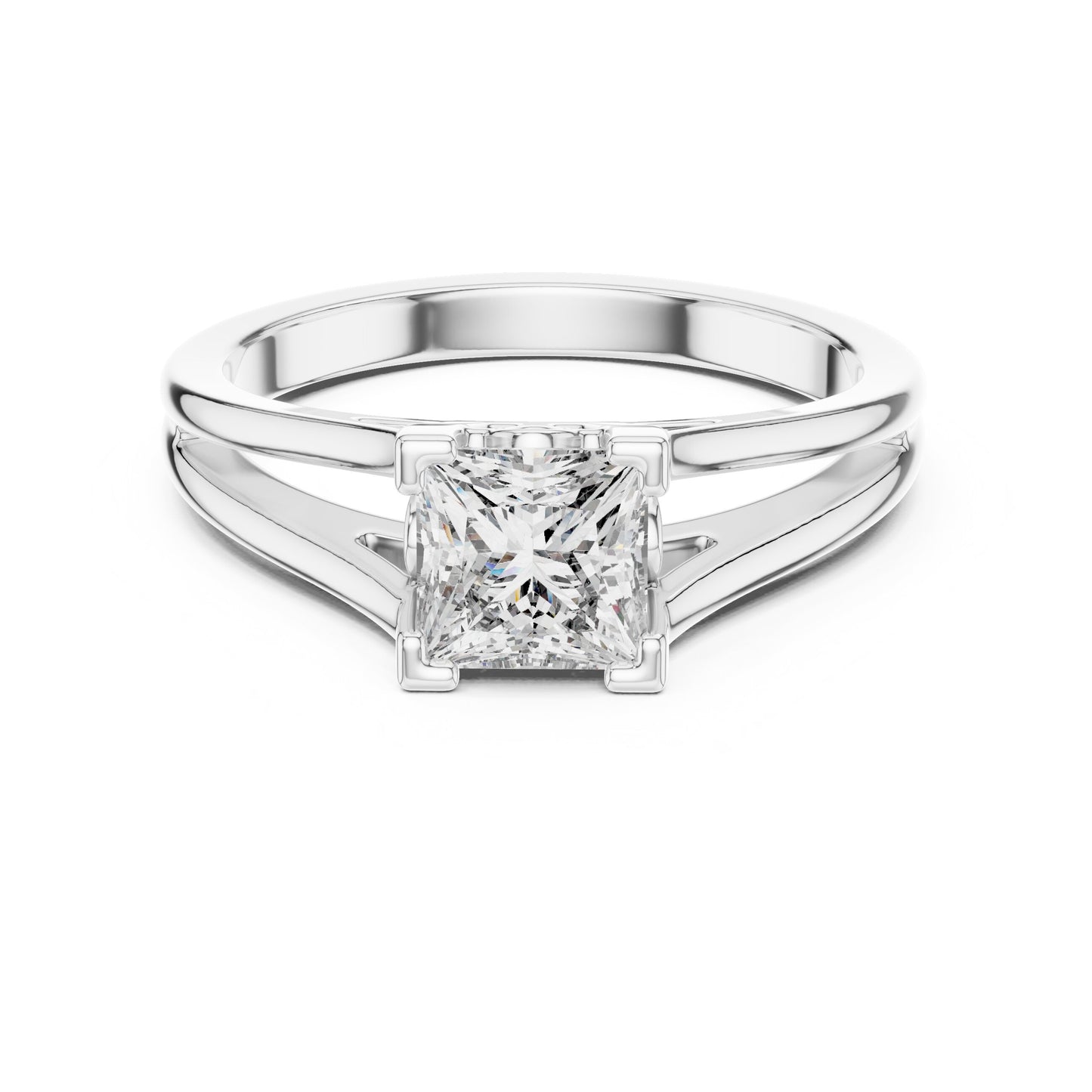 Round Solitaire Lab Grown Diamond Ring