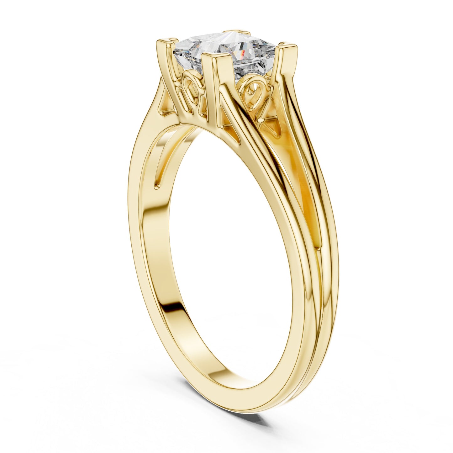 Round Solitaire Lab Grown Diamond Ring