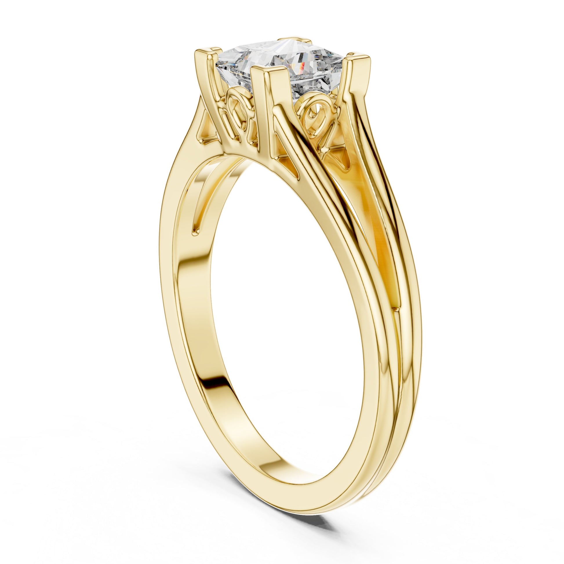 Round Solitaire Lab Grown Diamond Ring