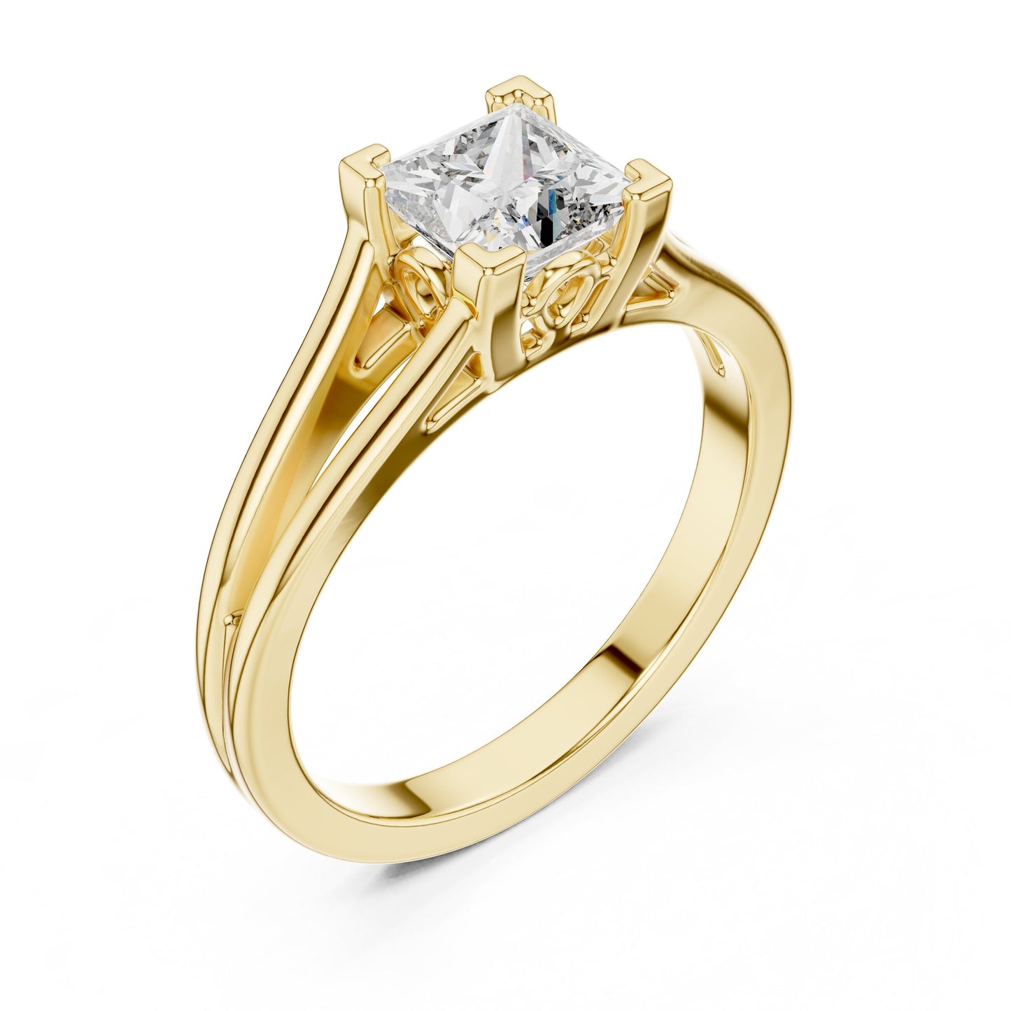 Round Solitaire Lab Grown Diamond Ring