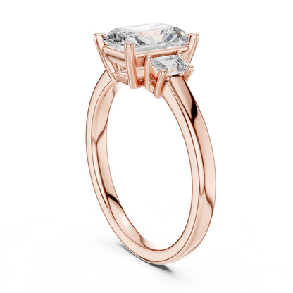 Mixed Shape Lab Grown Diamond Three Stone Ring