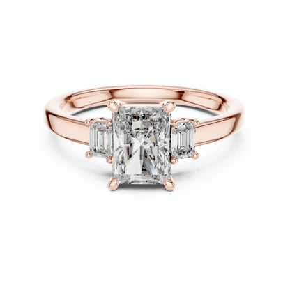 Mixed Shape Lab Grown Diamond Three Stone Ring