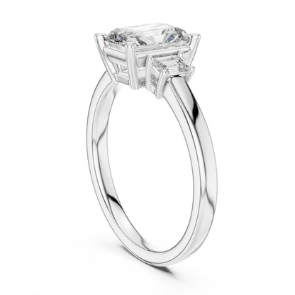 Mixed Shape Lab Grown Diamond Three Stone Ring