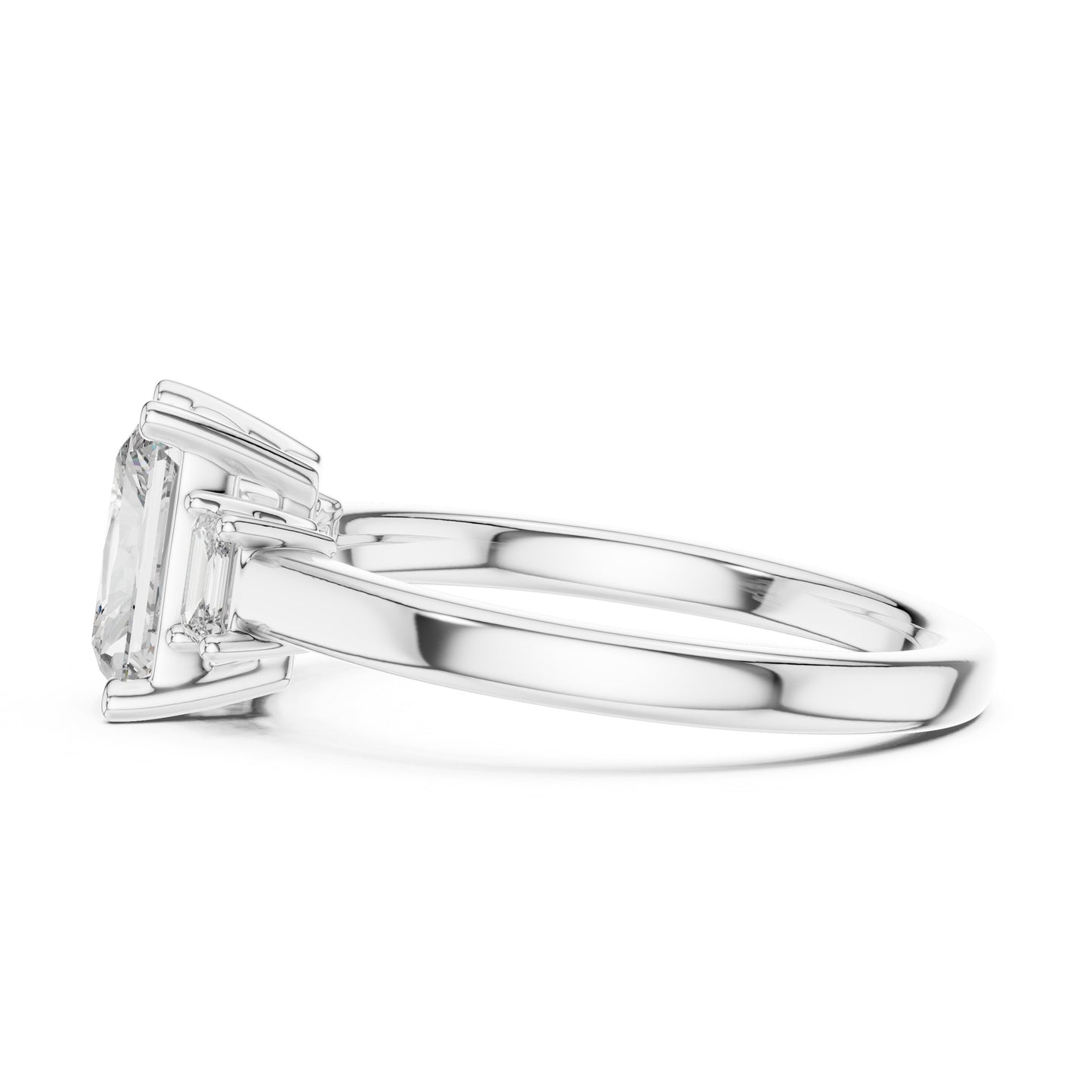 Mixed Shape Lab Grown Diamond Three Stone Ring