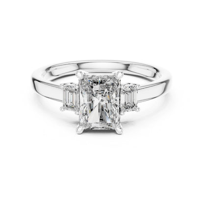 Mixed Shape Lab Grown Diamond Three Stone Ring