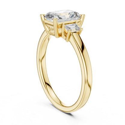 Mixed Shape Lab Grown Diamond Three Stone Ring
