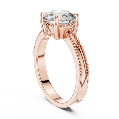 Round Solitaire Lab Grown Diamond Ring
