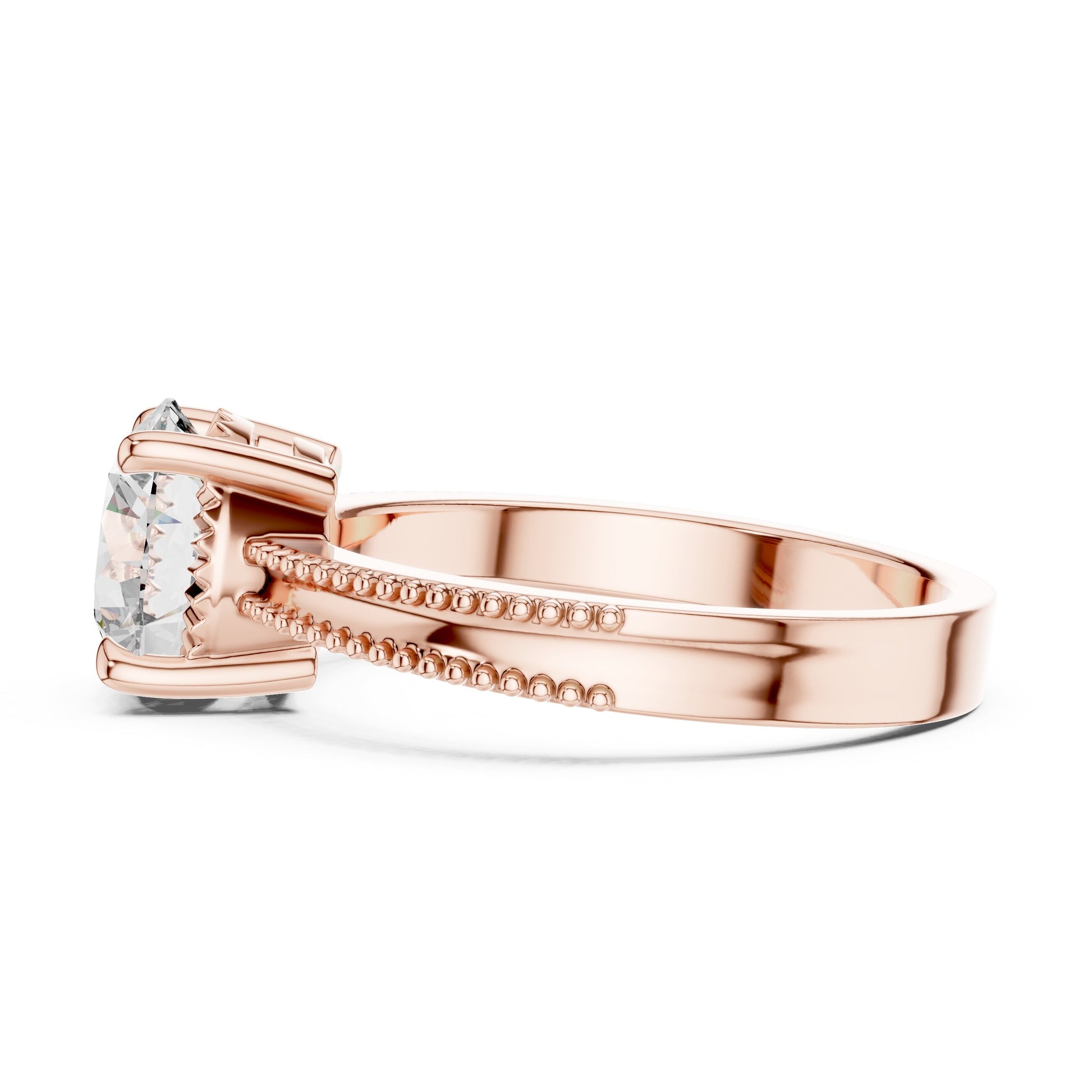 Round Solitaire Lab Grown Diamond Ring