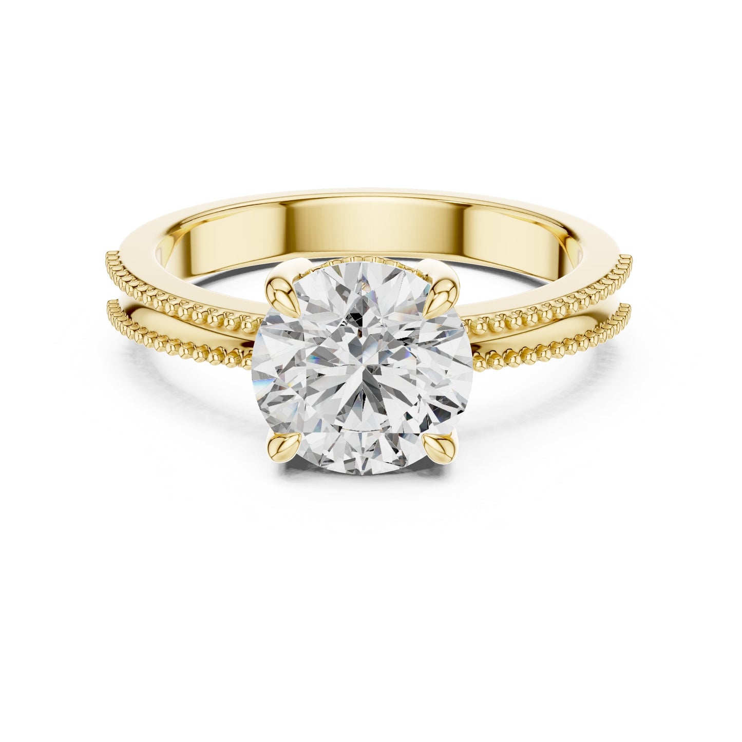 Round Solitaire Lab Grown Diamond Ring