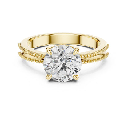 Round Solitaire Lab Grown Diamond Ring