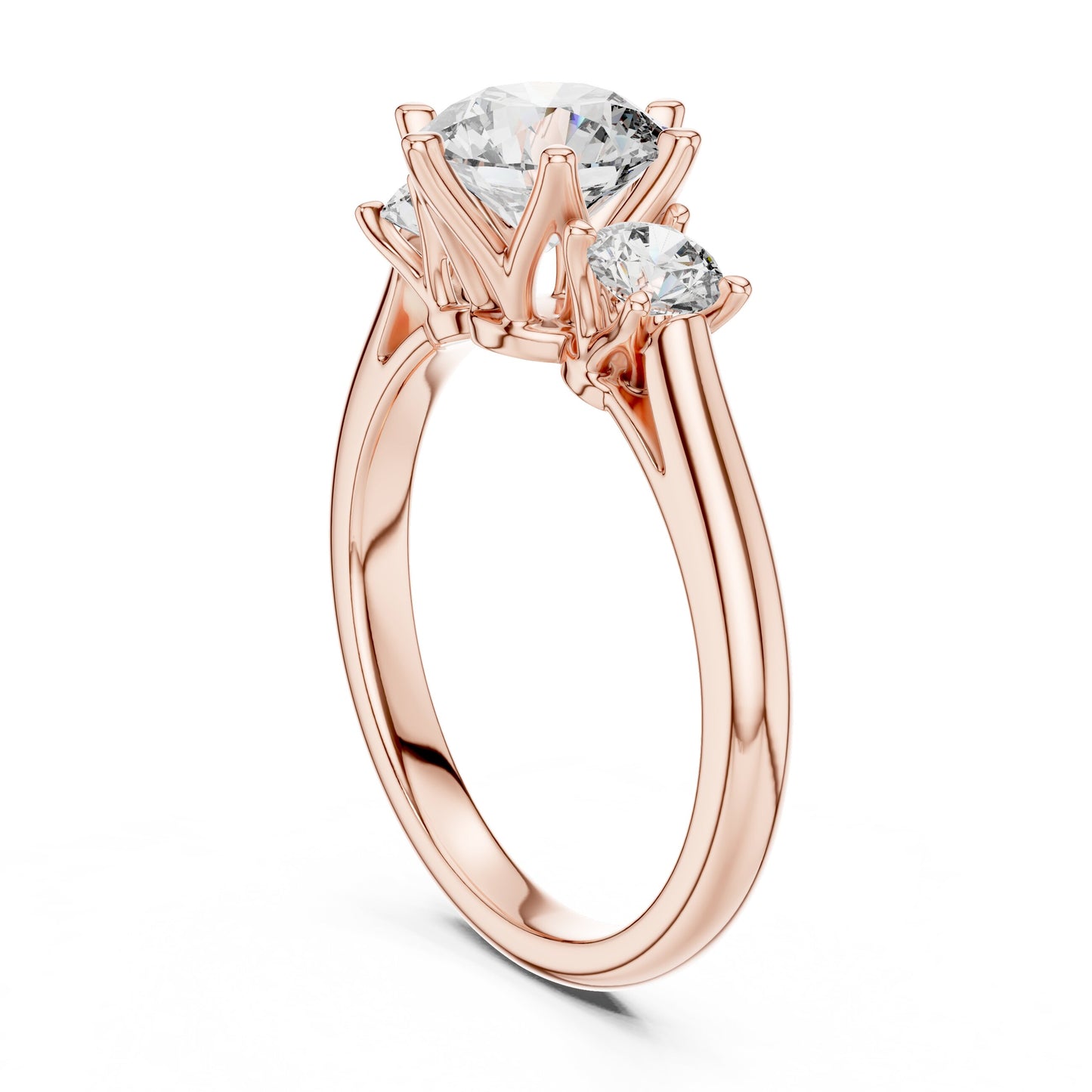 Mixed Shape Lab Grown Diamond Three Stone Ring