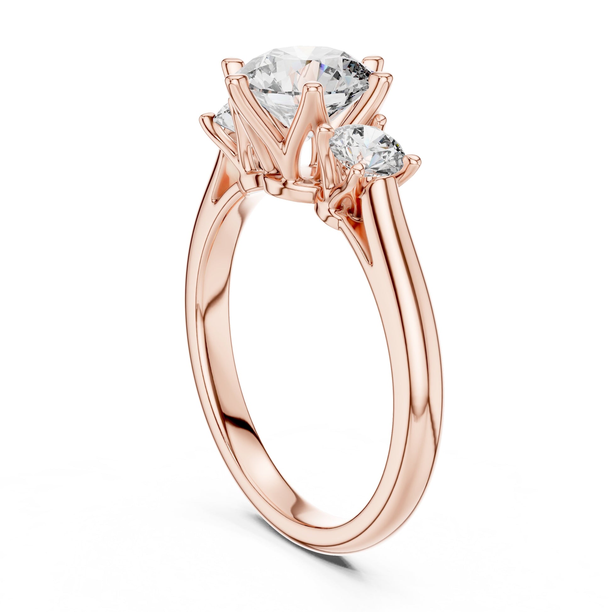 Mixed Shape Lab Grown Diamond Three Stone Ring
