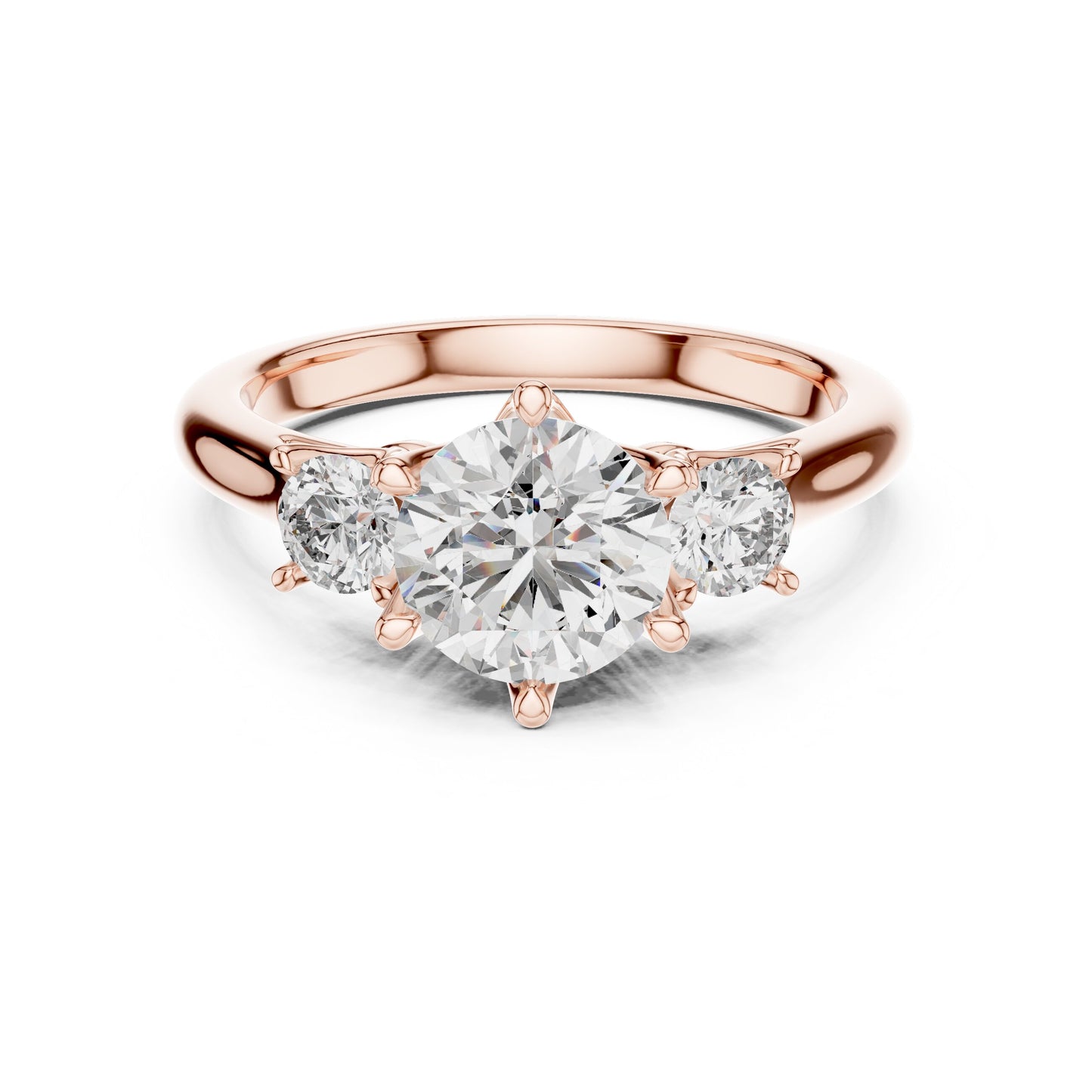 Mixed Shape Lab Grown Diamond Three Stone Ring