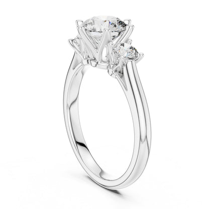 Mixed Shape Lab Grown Diamond Three Stone Ring