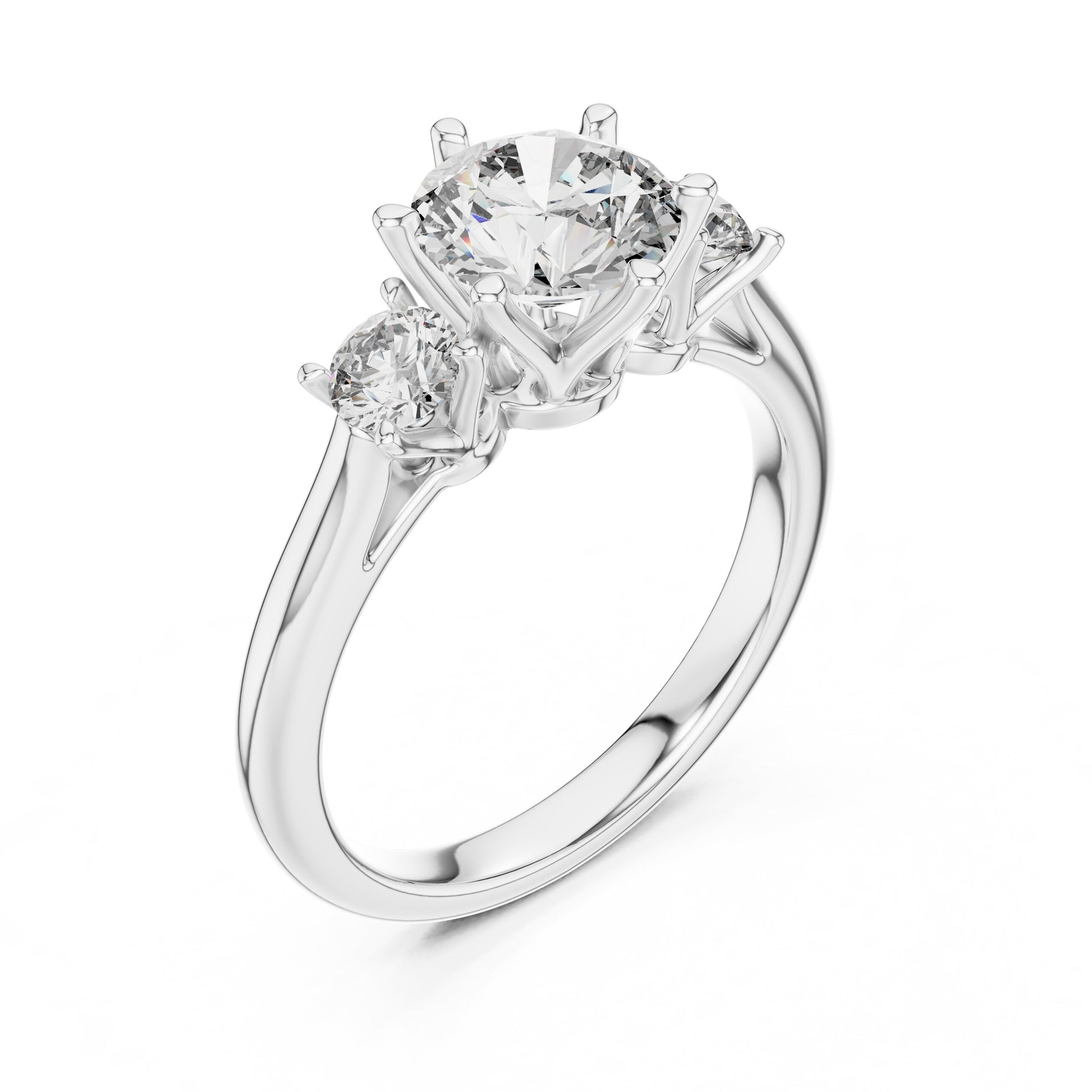 Mixed Shape Lab Grown Diamond Three Stone Ring
