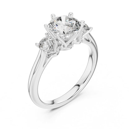 Mixed Shape Lab Grown Diamond Three Stone Ring