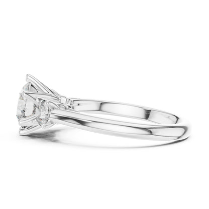 Mixed Shape Lab Grown Diamond Three Stone Ring