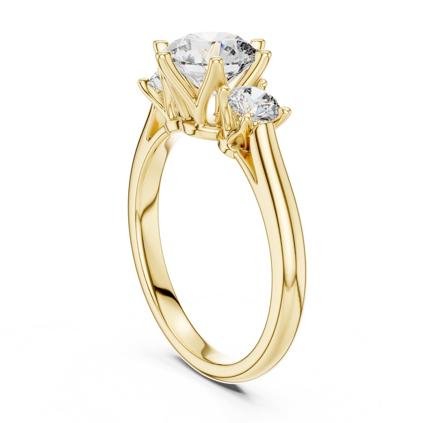 Mixed Shape Lab Grown Diamond Three Stone Ring