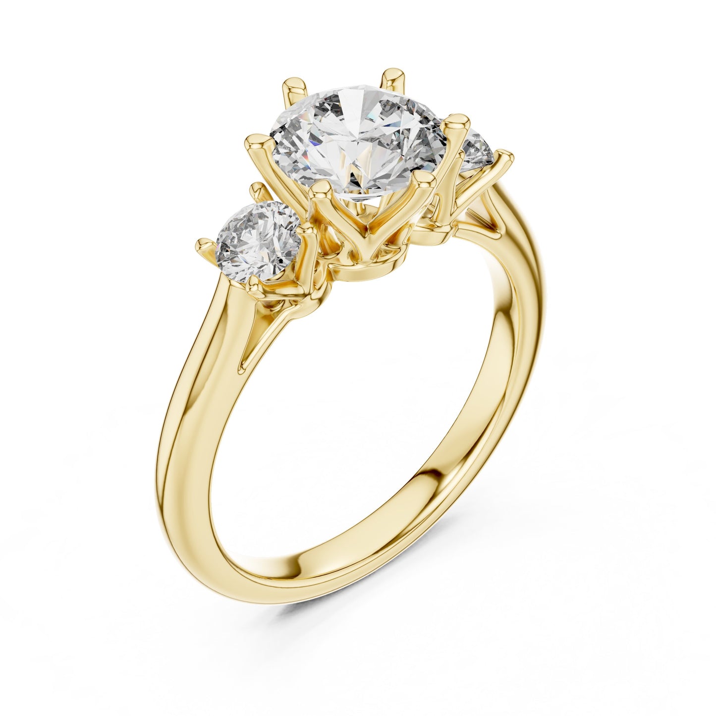 Mixed Shape Lab Grown Diamond Three Stone Ring