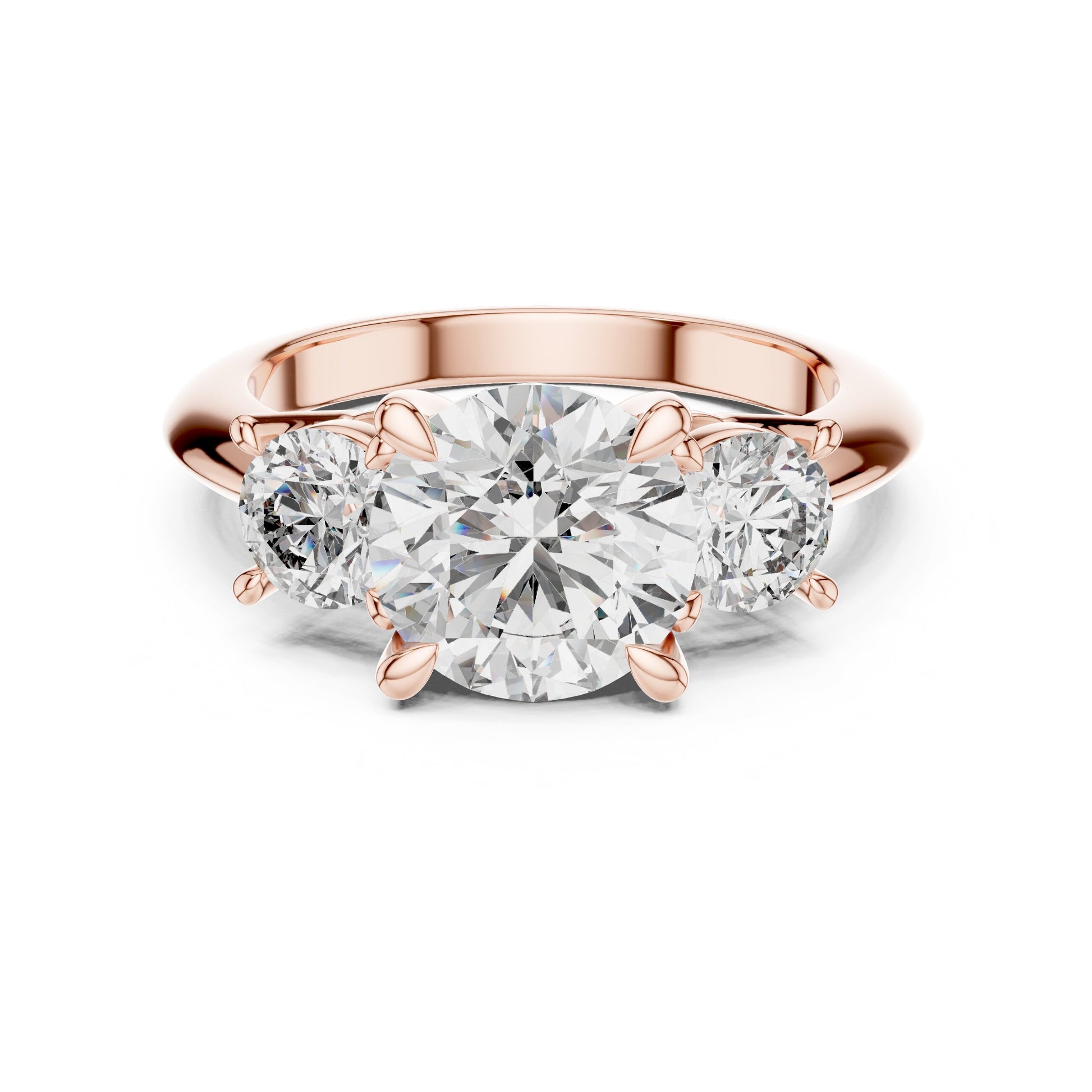 Round Halo Lab Grown Diamond Ring