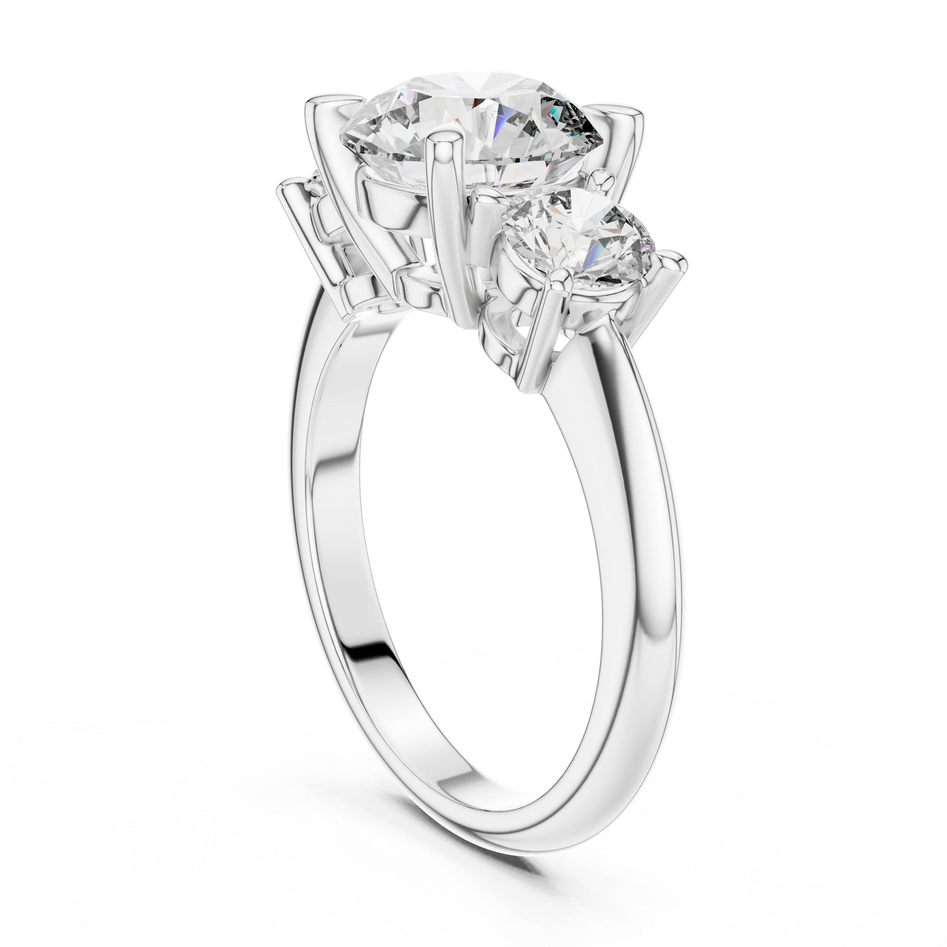 Round Halo Lab Grown Diamond Ring