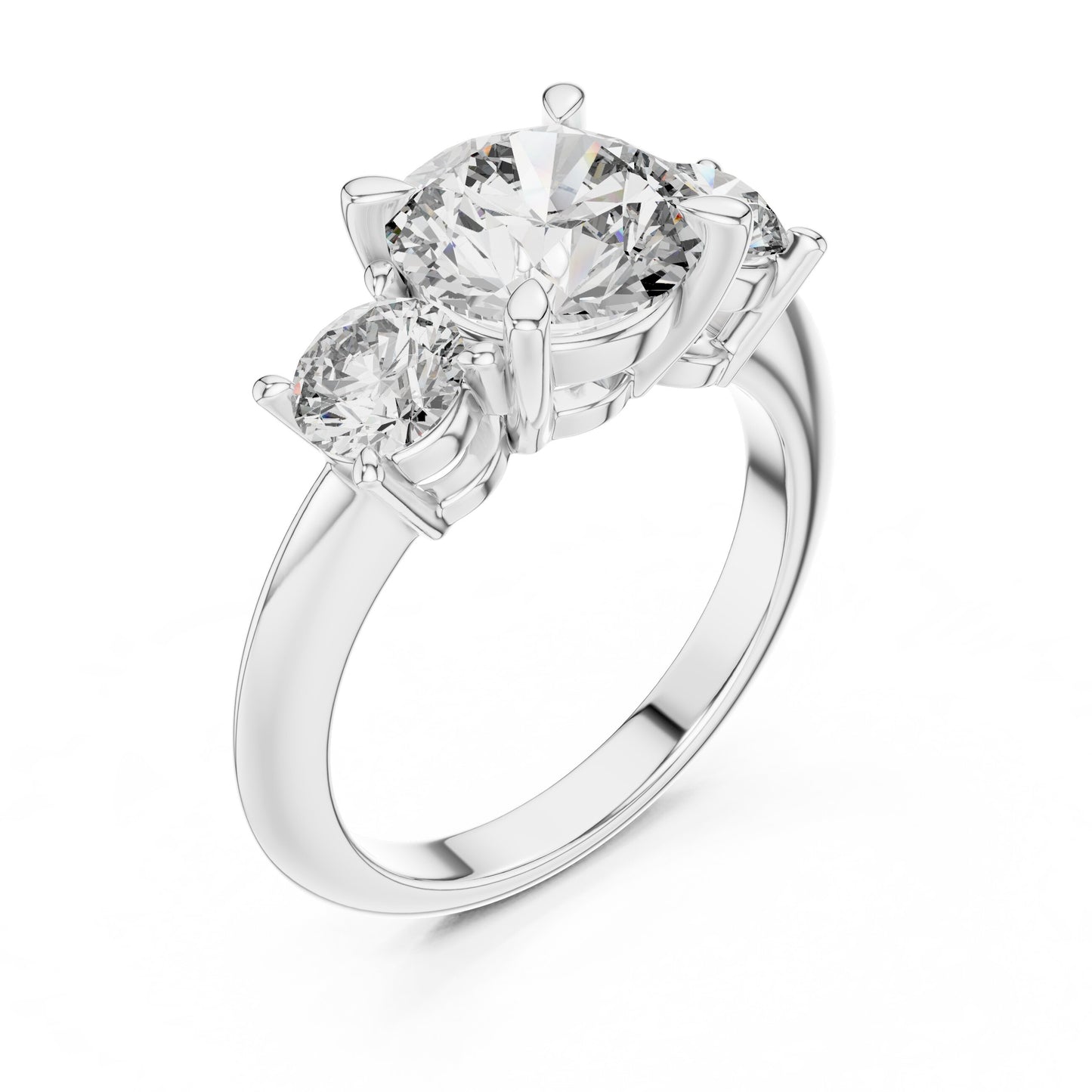 Round Halo Lab Grown Diamond Ring