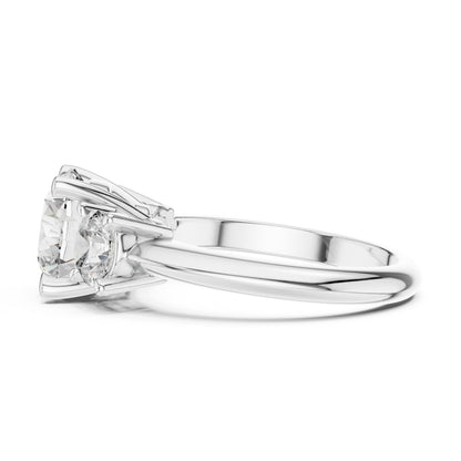 Round Halo Lab Grown Diamond Ring
