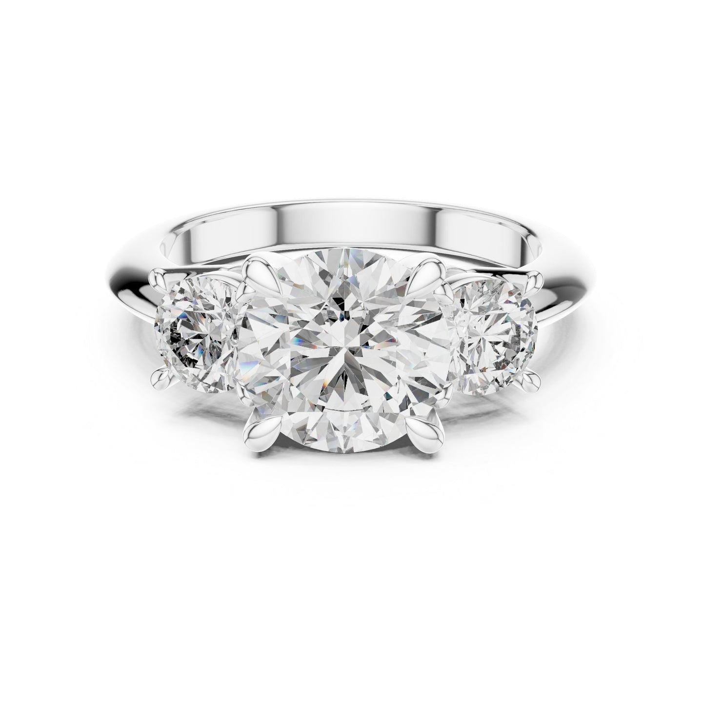 Round Halo Lab Grown Diamond Ring