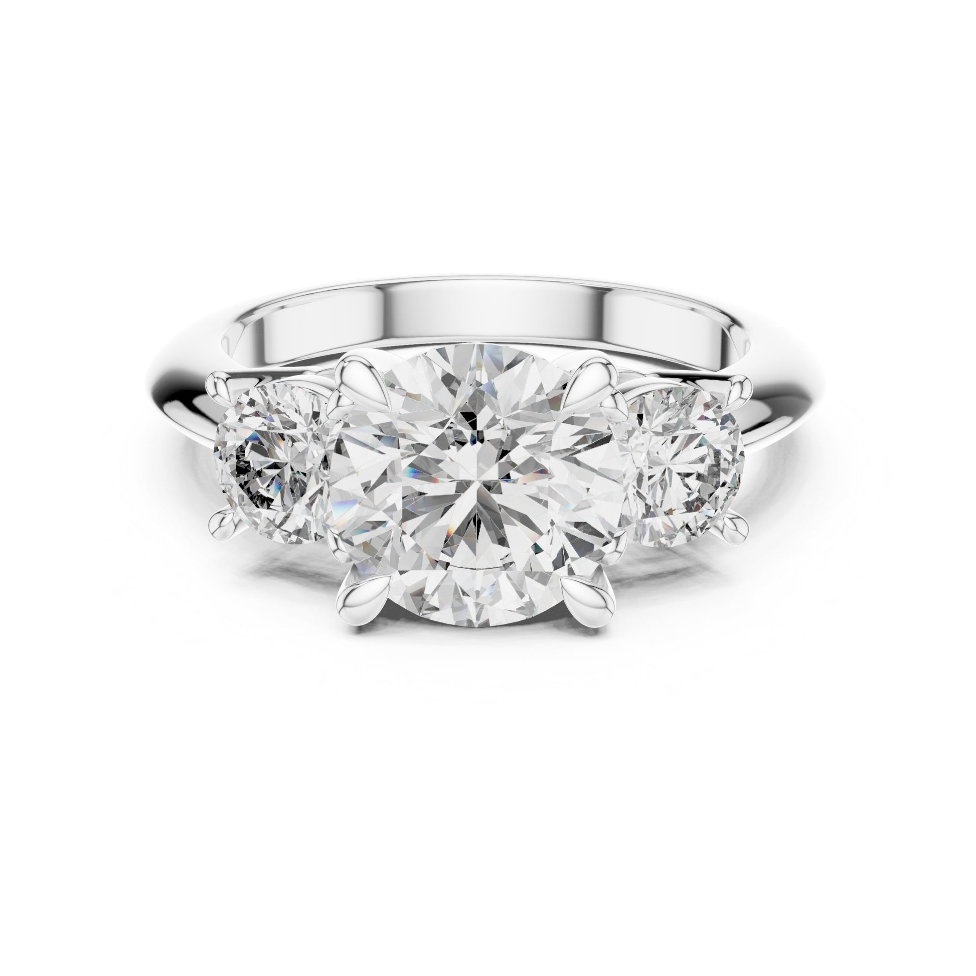 Round Halo Lab Grown Diamond Ring