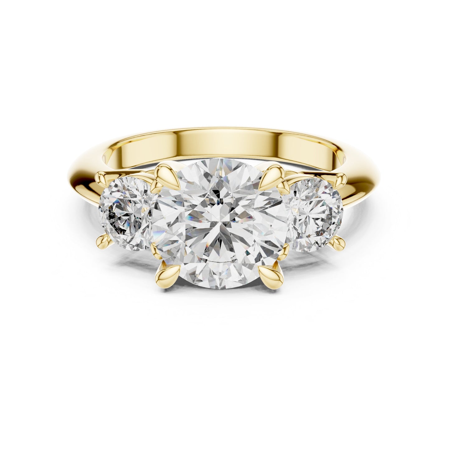 Round Halo Lab Grown Diamond Ring