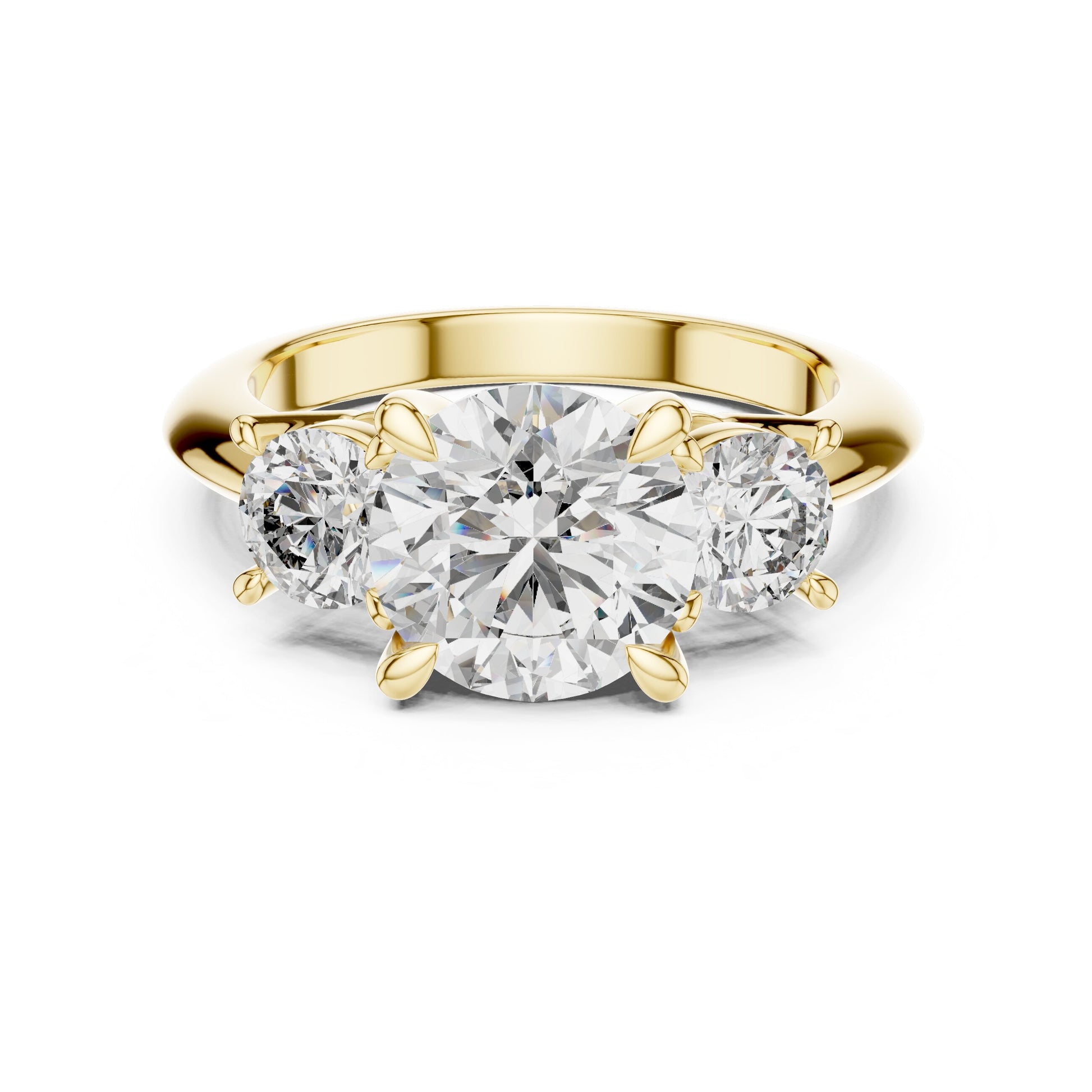 Round Halo Lab Grown Diamond Ring