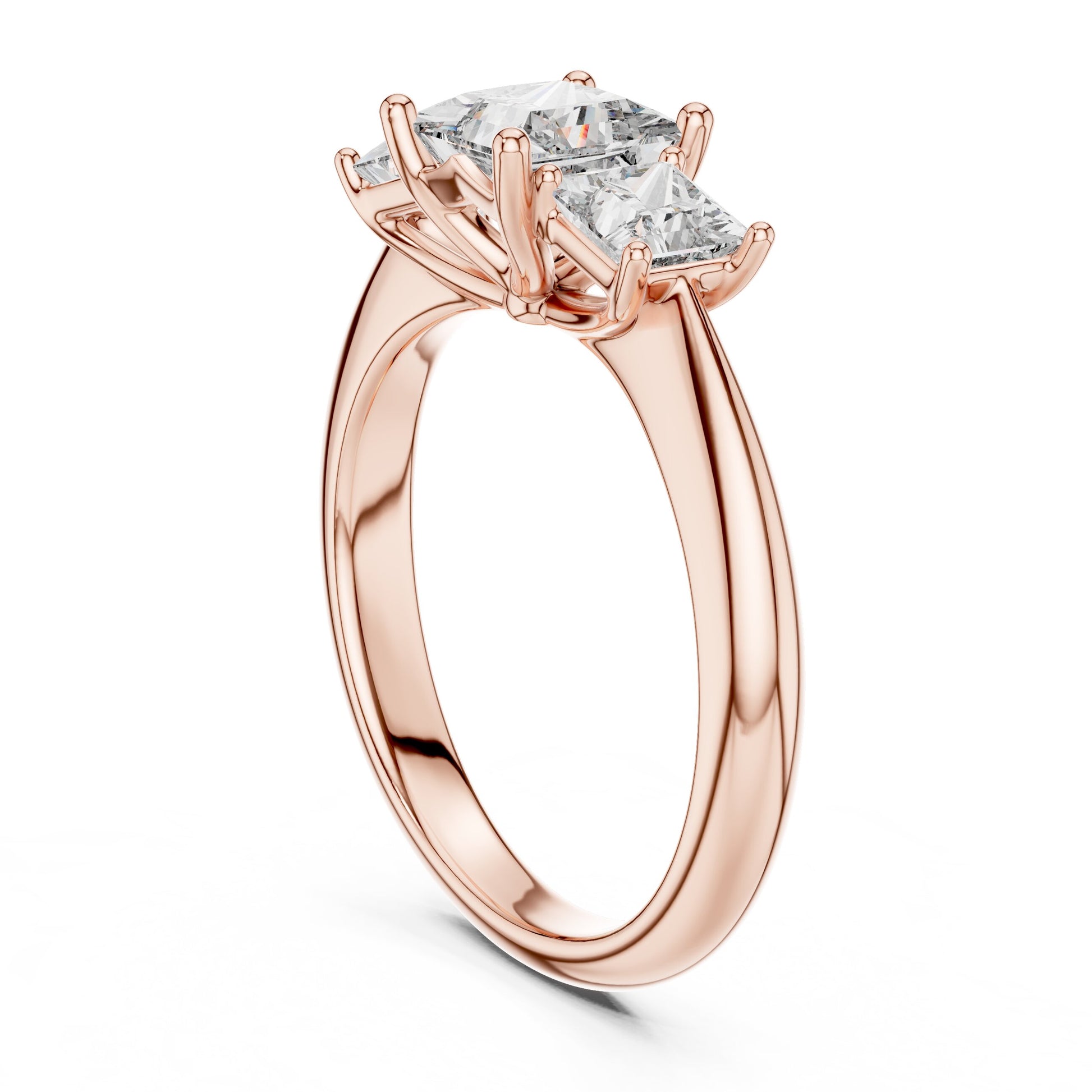 Mixed Shape Lab Grown Diamond Halo Ring