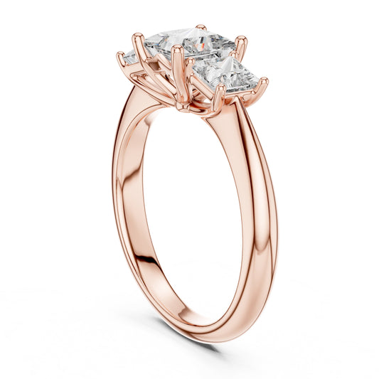 Mixed Shape Lab Grown Diamond Halo Ring