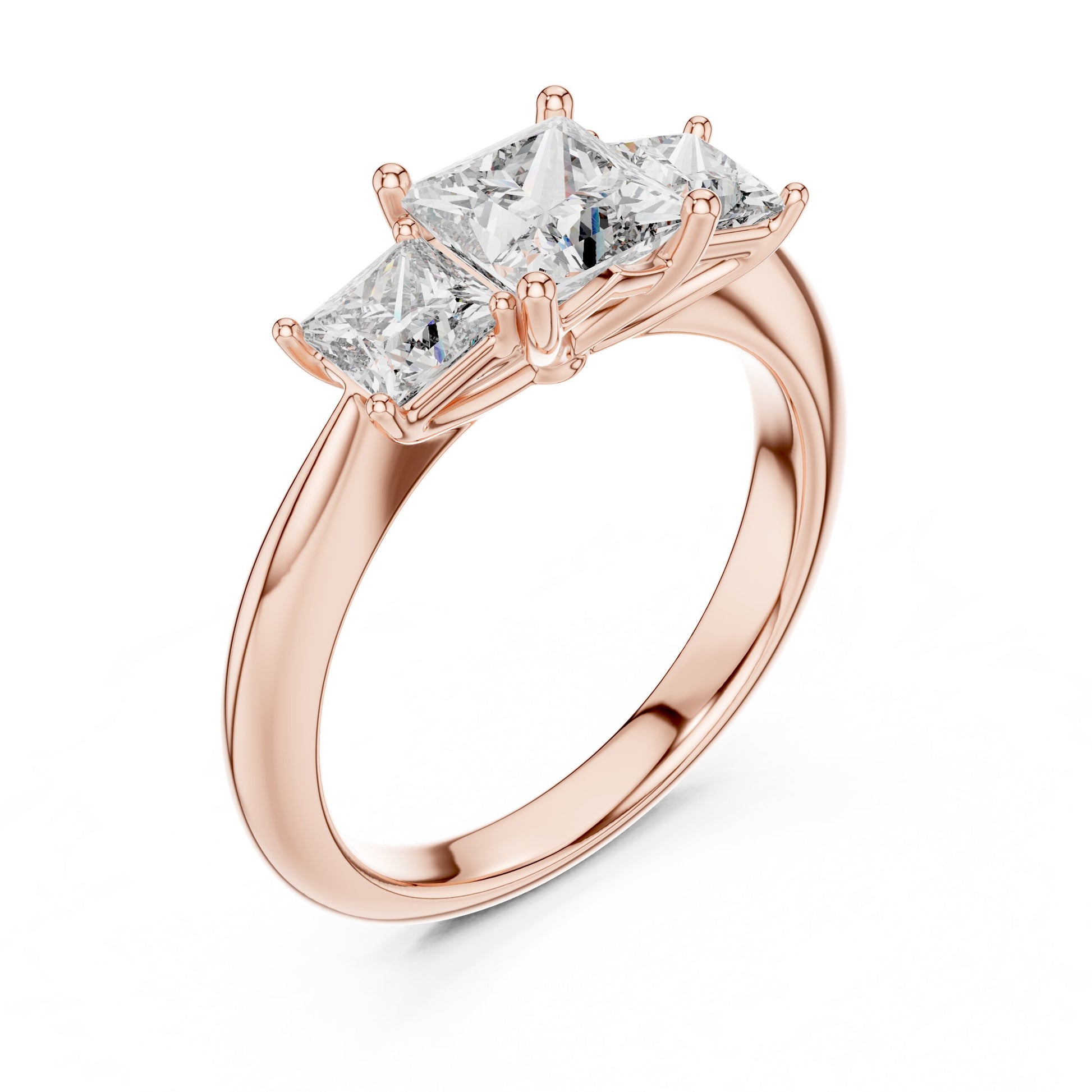 Mixed Shape Lab Grown Diamond Halo Ring