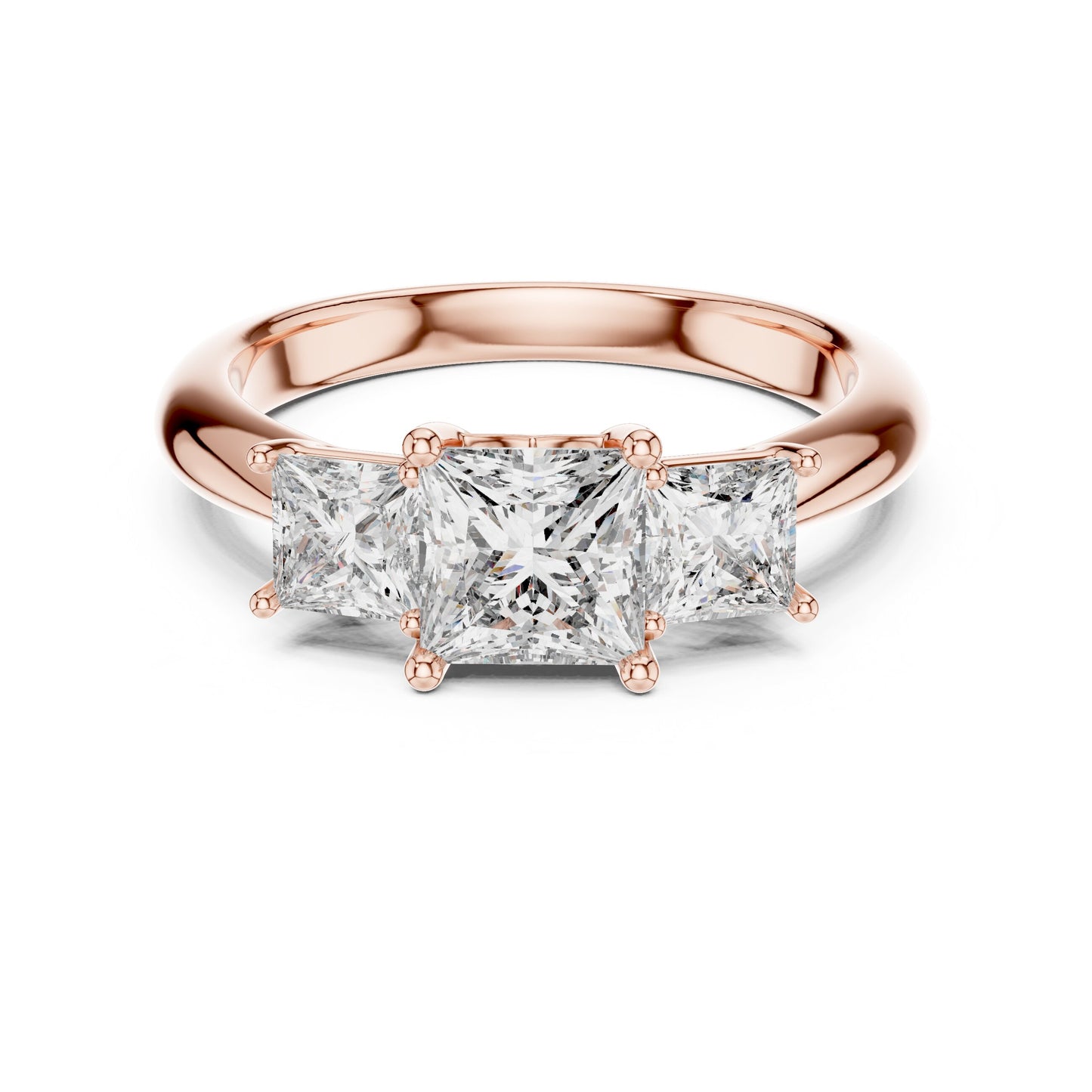Mixed Shape Lab Grown Diamond Halo Ring