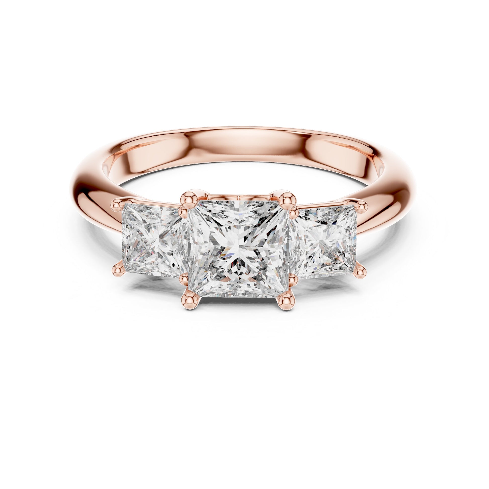 Mixed Shape Lab Grown Diamond Halo Ring