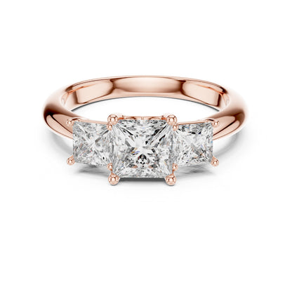 Mixed Shape Lab Grown Diamond Halo Ring