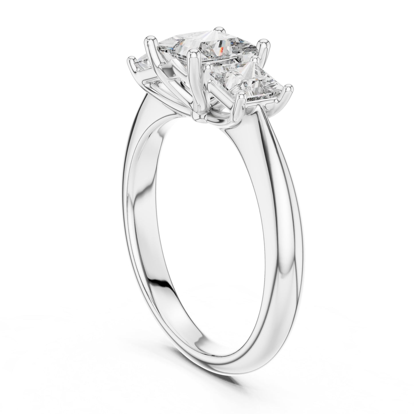 Mixed Shape Lab Grown Diamond Halo Ring