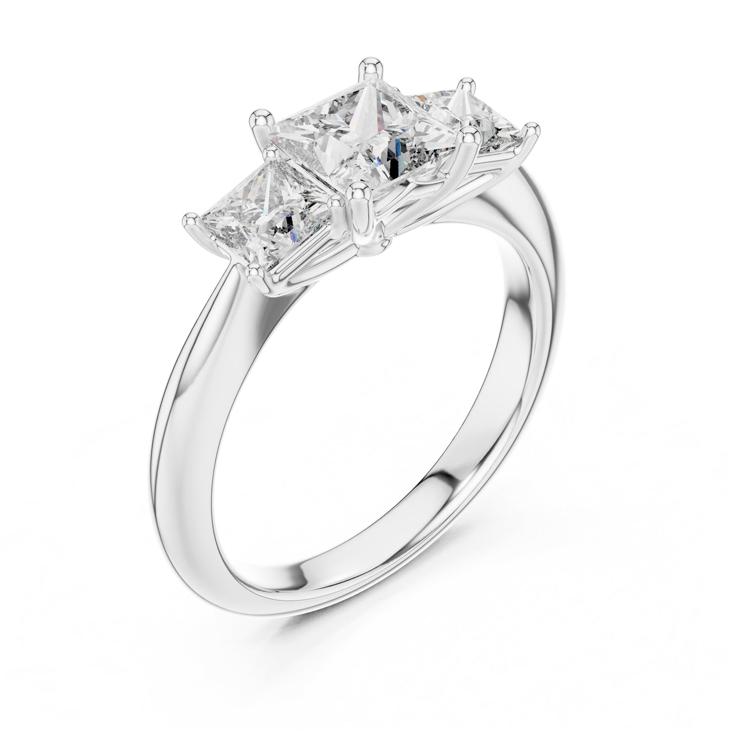 Mixed Shape Lab Grown Diamond Halo Ring