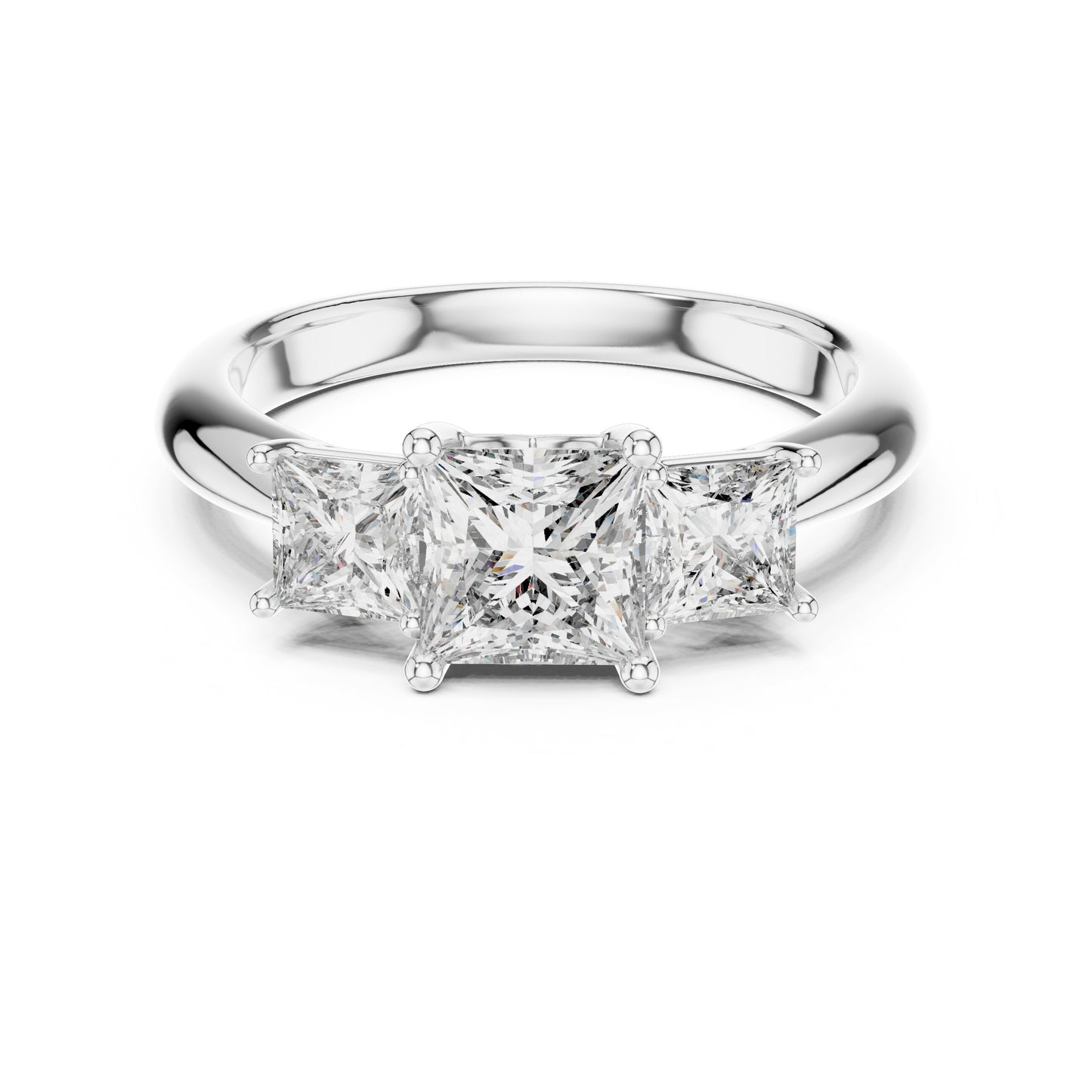 Mixed Shape Lab Grown Diamond Halo Ring