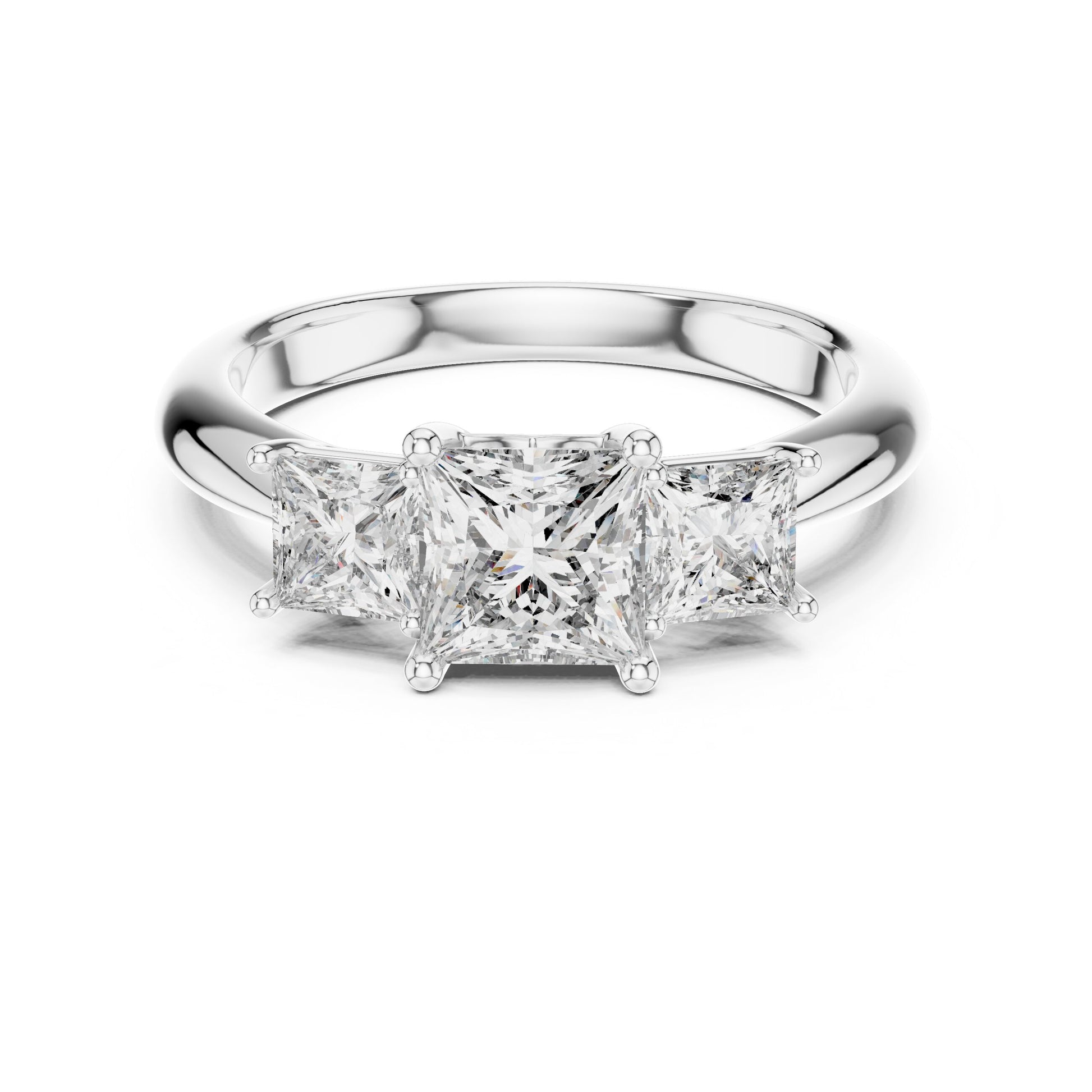 Mixed Shape Lab Grown Diamond Halo Ring