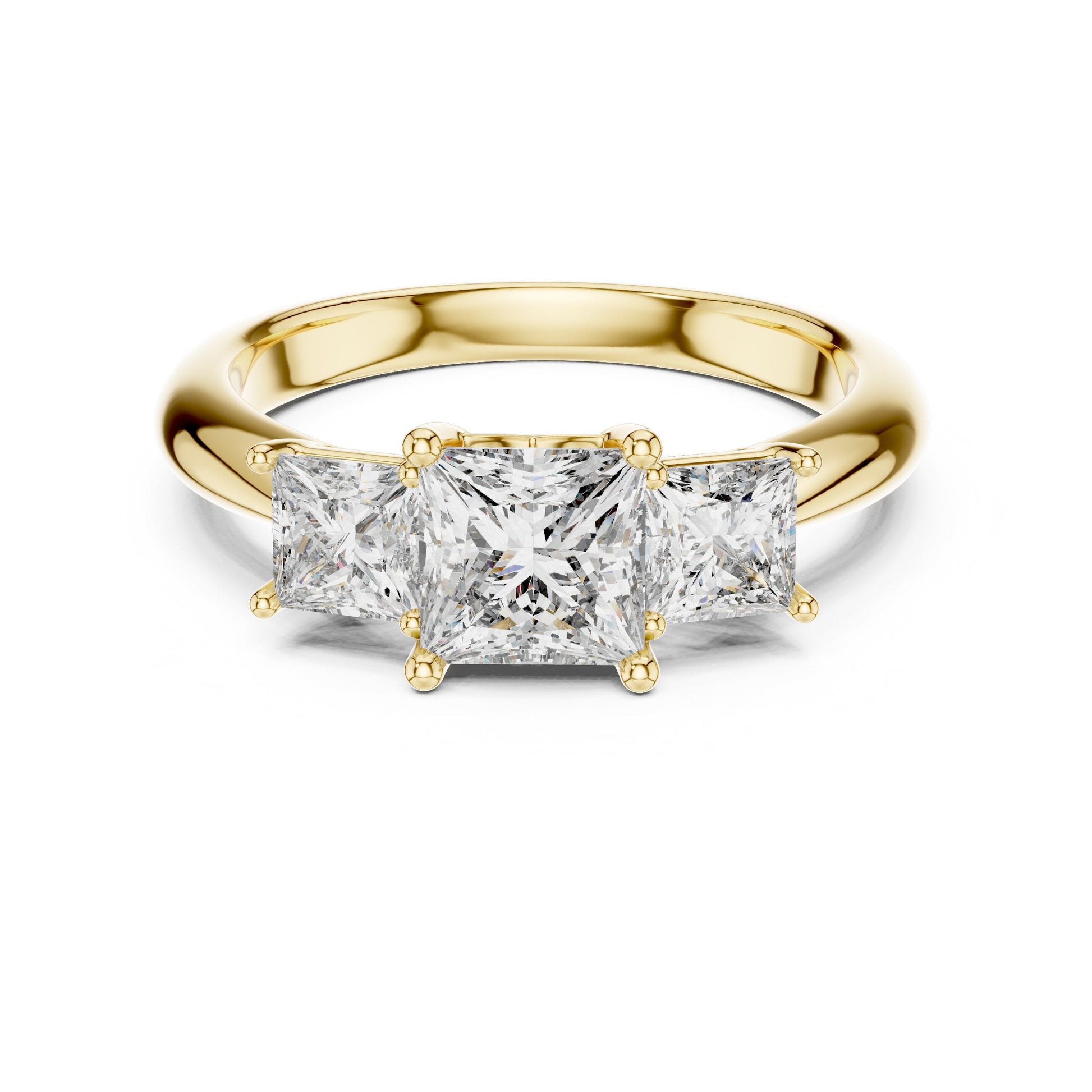 Mixed Shape Lab Grown Diamond Halo Ring