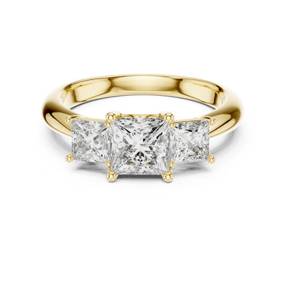 Mixed Shape Lab Grown Diamond Halo Ring